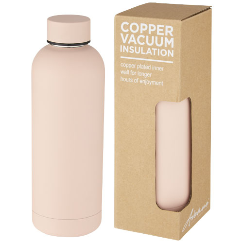 Bouteille isotherme personnalisée acier inox 500 ml Spring Pale blush pink